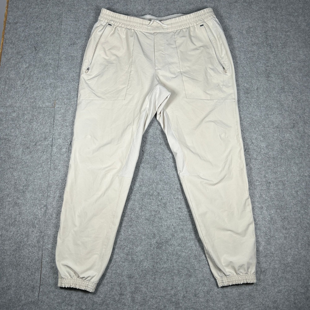 Lululemon Joggers Mens XL Bone License To Train LTT Athletic Gym Training Pants